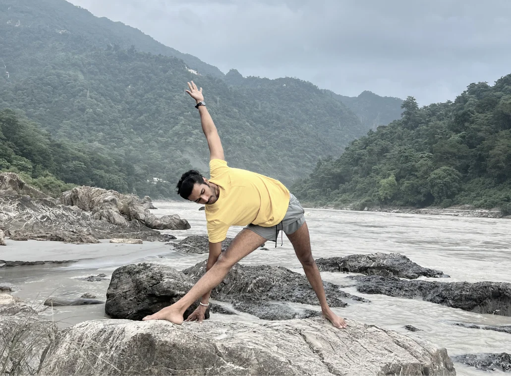 Yoga Practice at Ganga River